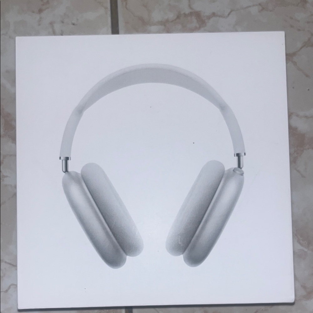 Apple type Headphones - Sleek Silver Design
